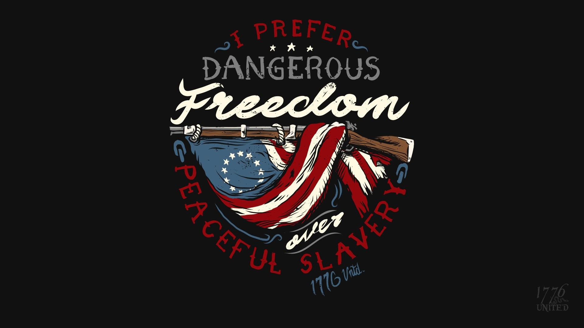 1920x1080, 1776 United Dangerous Freedom 
 Data Id - Graphic Design - HD Wallpaper 