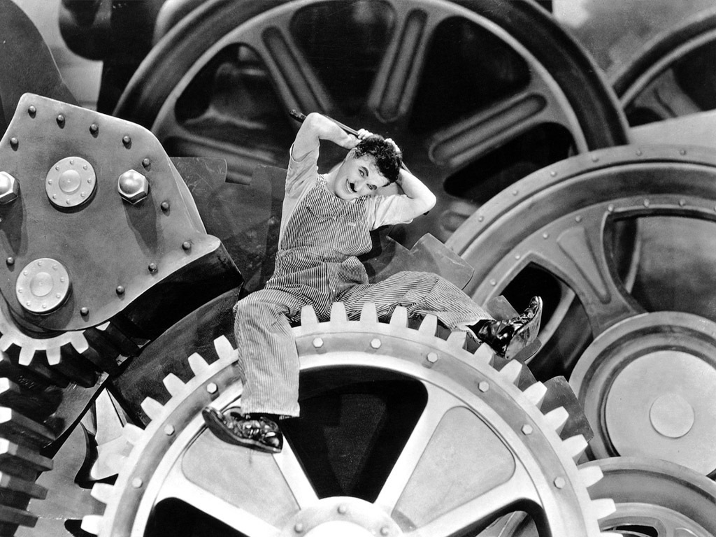 Charlie Chaplin Modern Times - HD Wallpaper 