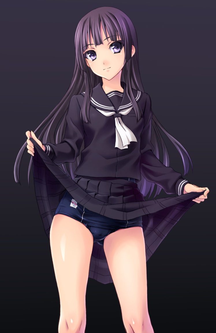 Anime Girl School Uniforms - HD Wallpaper 