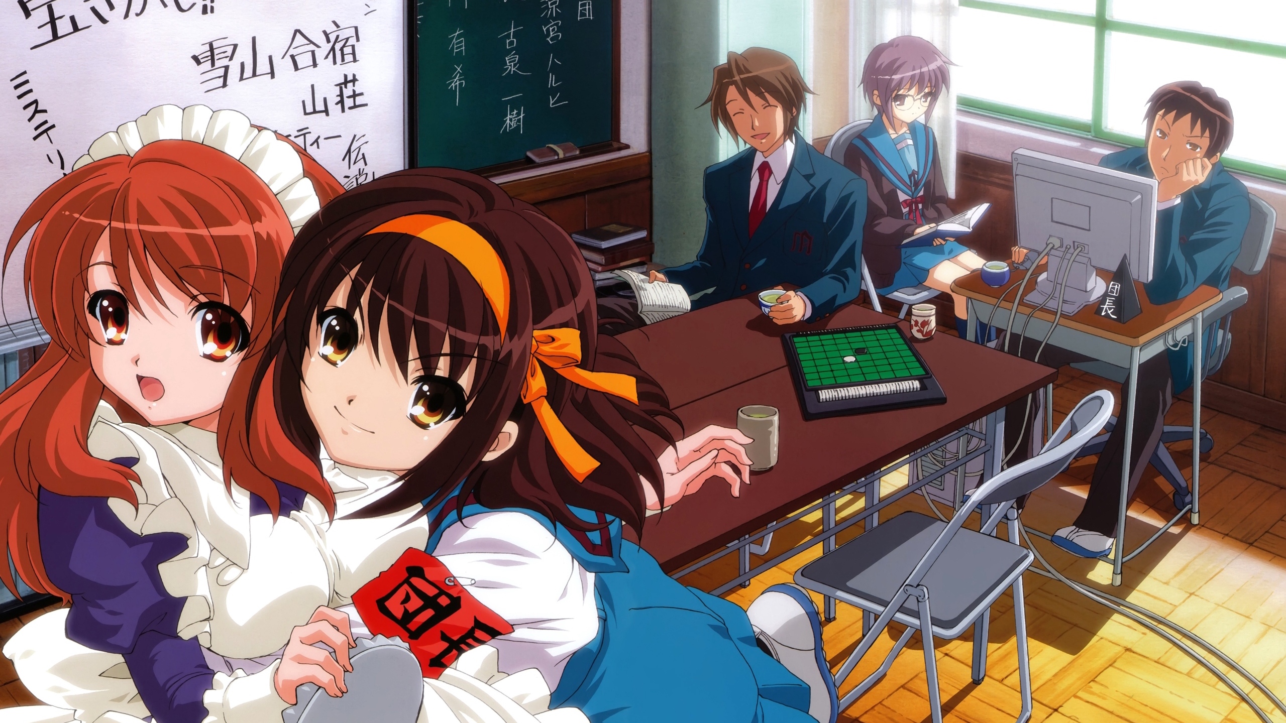 Wallpaper Anime, School, Class, Joy, Boredom, Enthusiasm - Japanese School  Club Rooms - 2560x1440 Wallpaper 