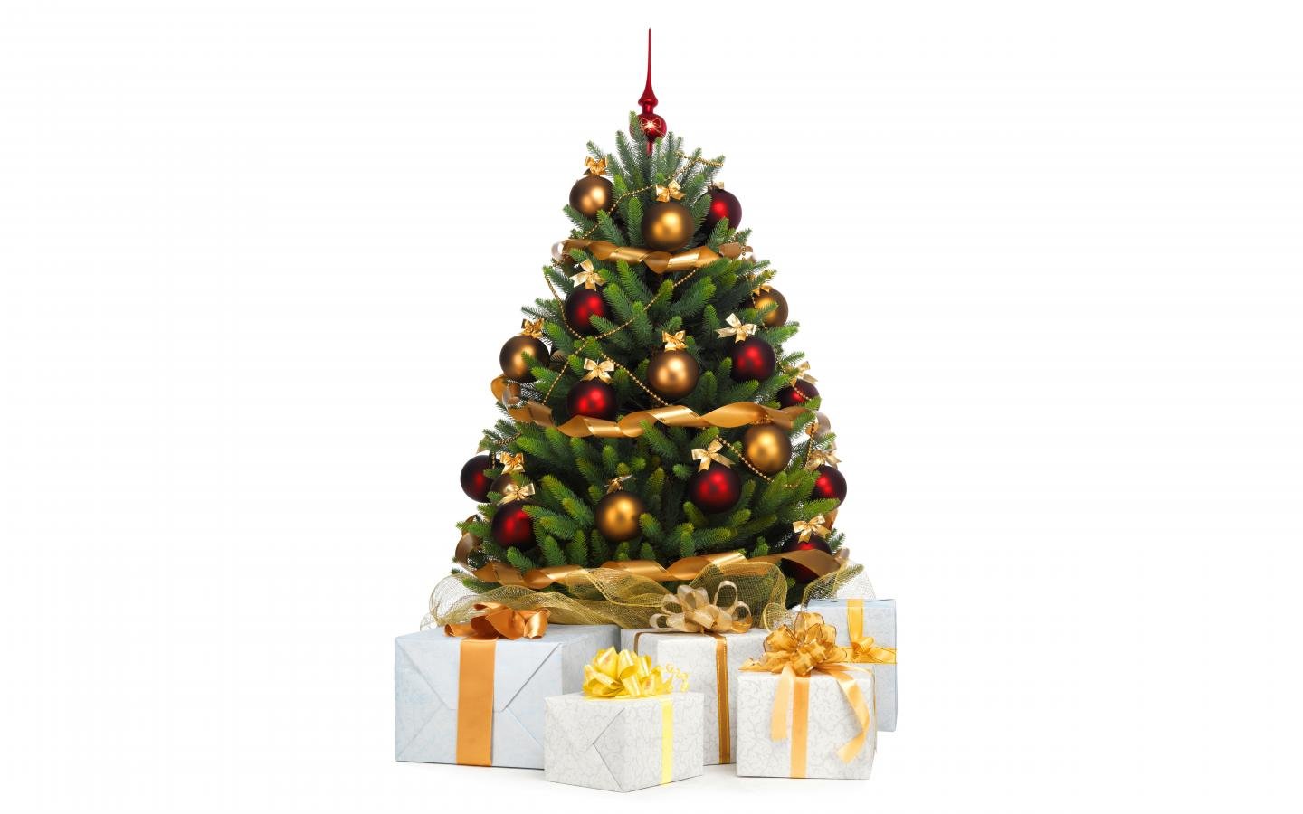 Awesome Christmas Tree Free Wallpaper Id - Christmas Tree Wallpaper Hd Free - HD Wallpaper 