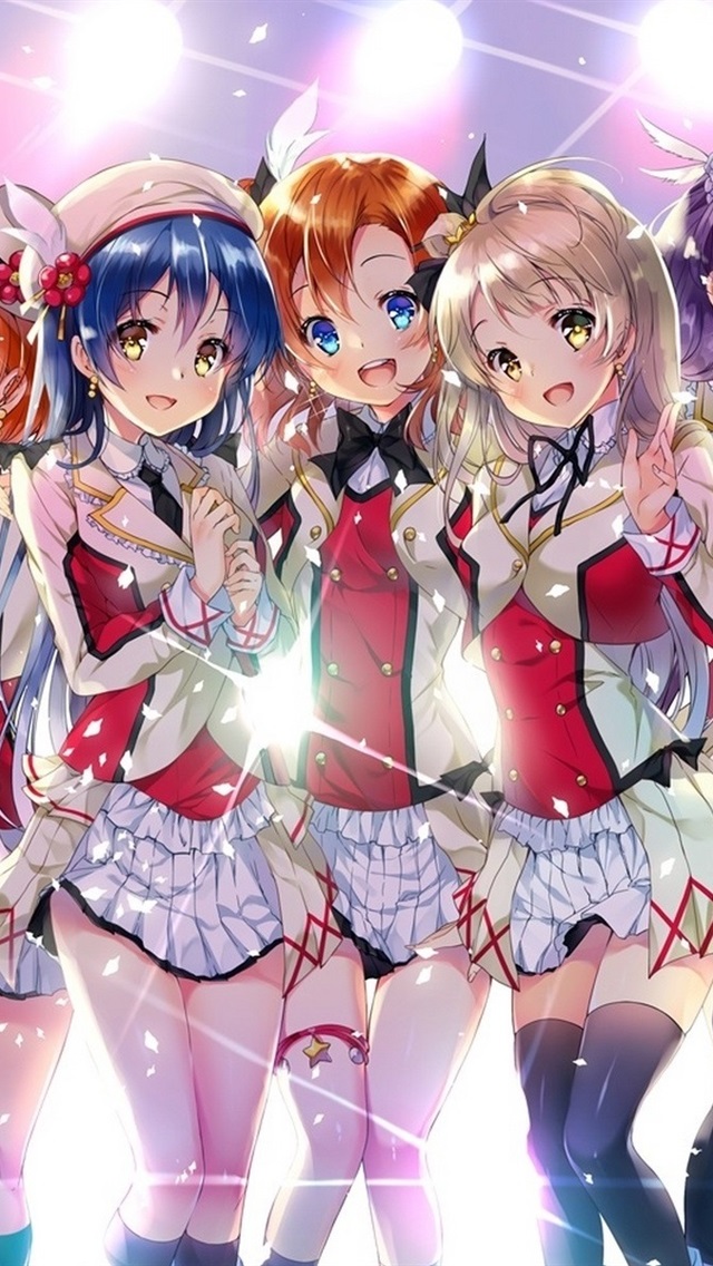 Iphone Wallpaper Sakura Kawabe, Anime School Girls - Anime 5 School Girls - HD Wallpaper 