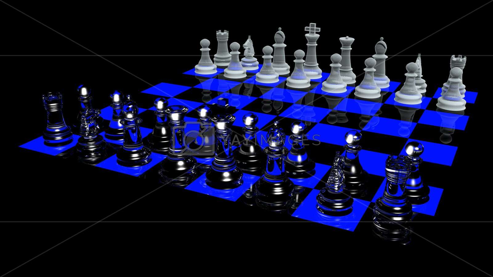 Blacklight 3d Chess Board 2 By Grafxcom 
 Src Https - Chess - HD Wallpaper 
