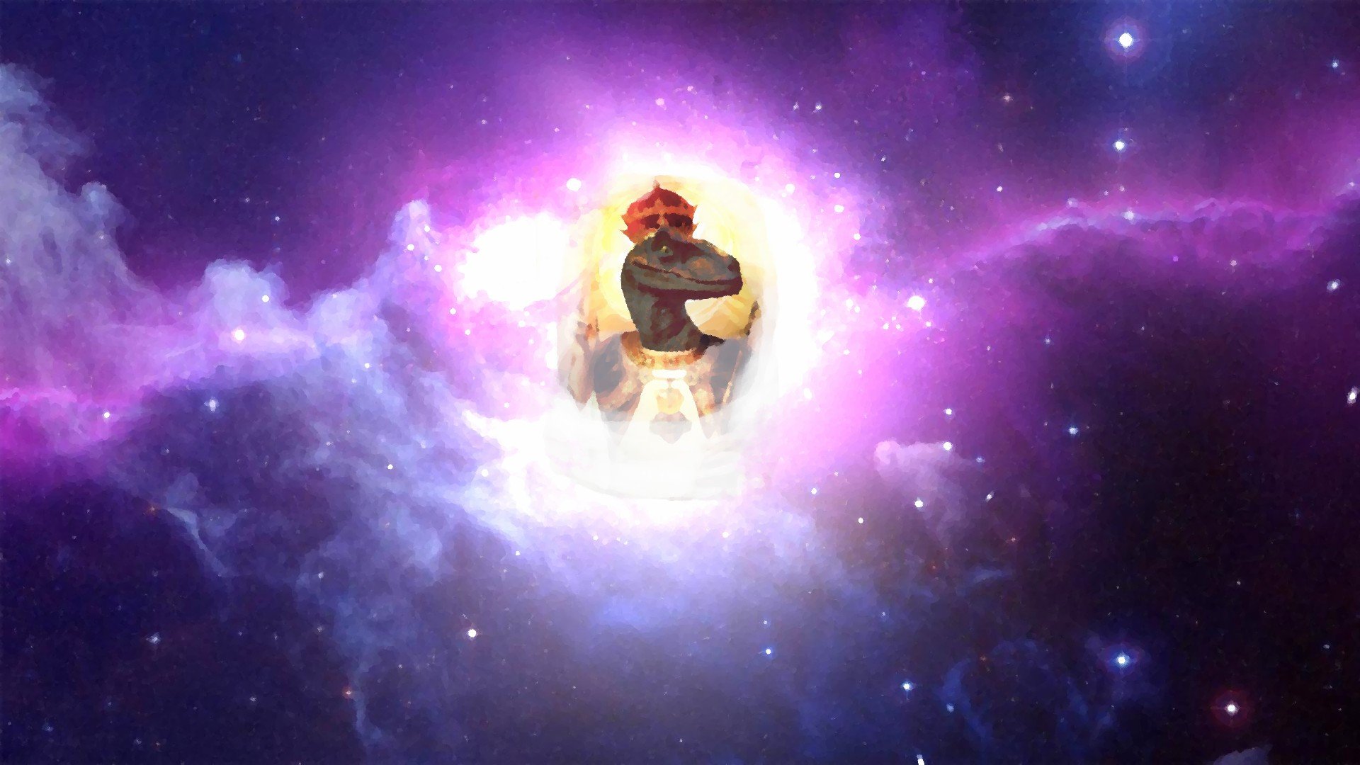 Jesus And Galaxy - HD Wallpaper 