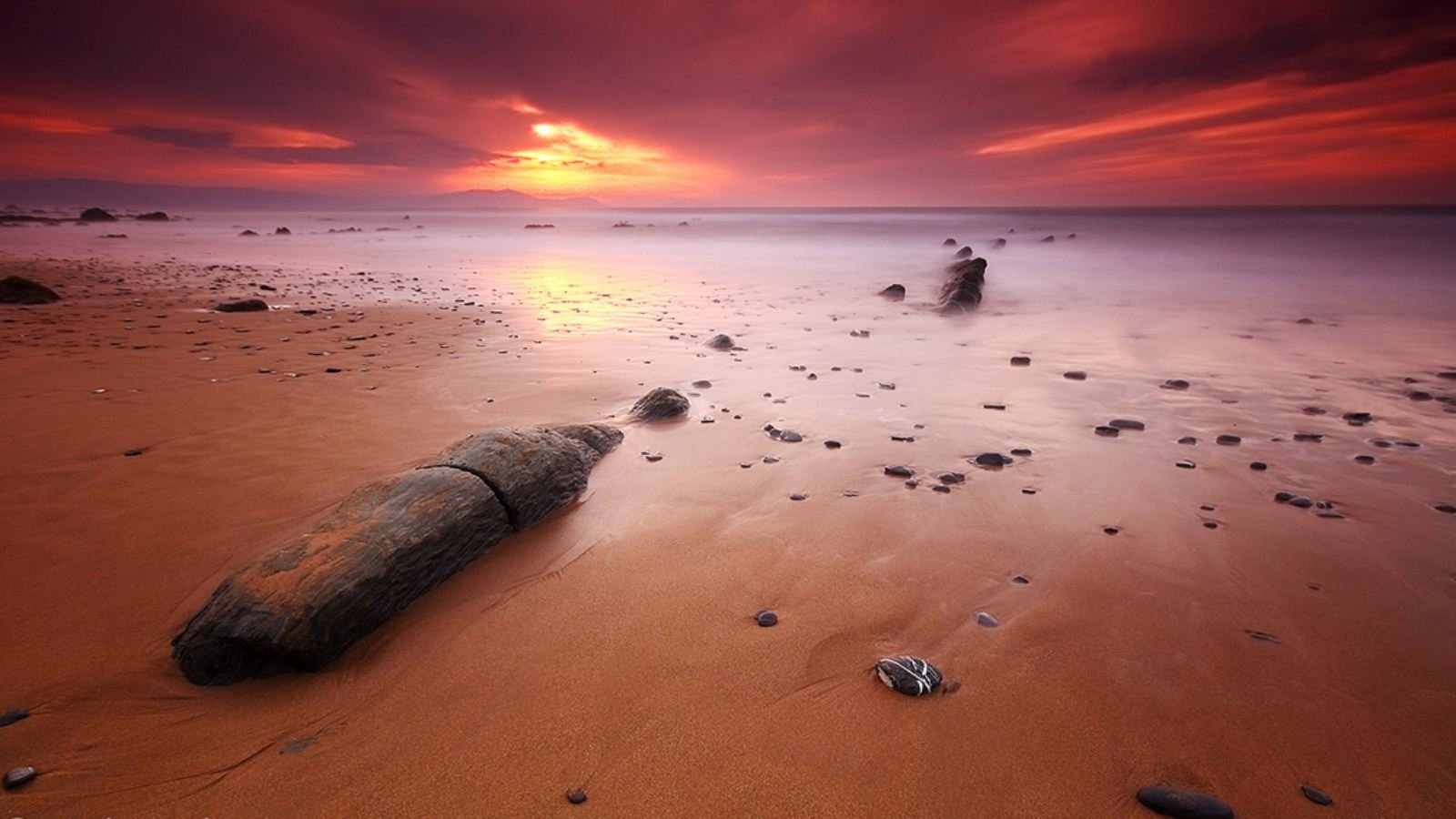 Best Beach Wallpaper Id - Sunset - HD Wallpaper 