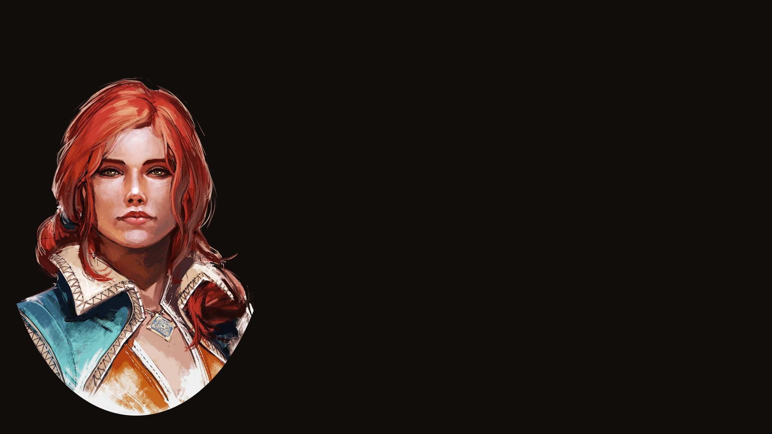 Triss Merigold Art - HD Wallpaper 