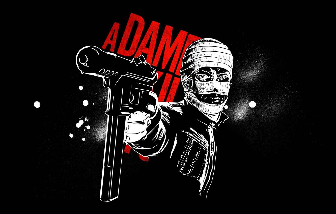 Photo Wallpaper Face, Bandages, A Dame To Kill For, - Sin City Dwight Art - HD Wallpaper 