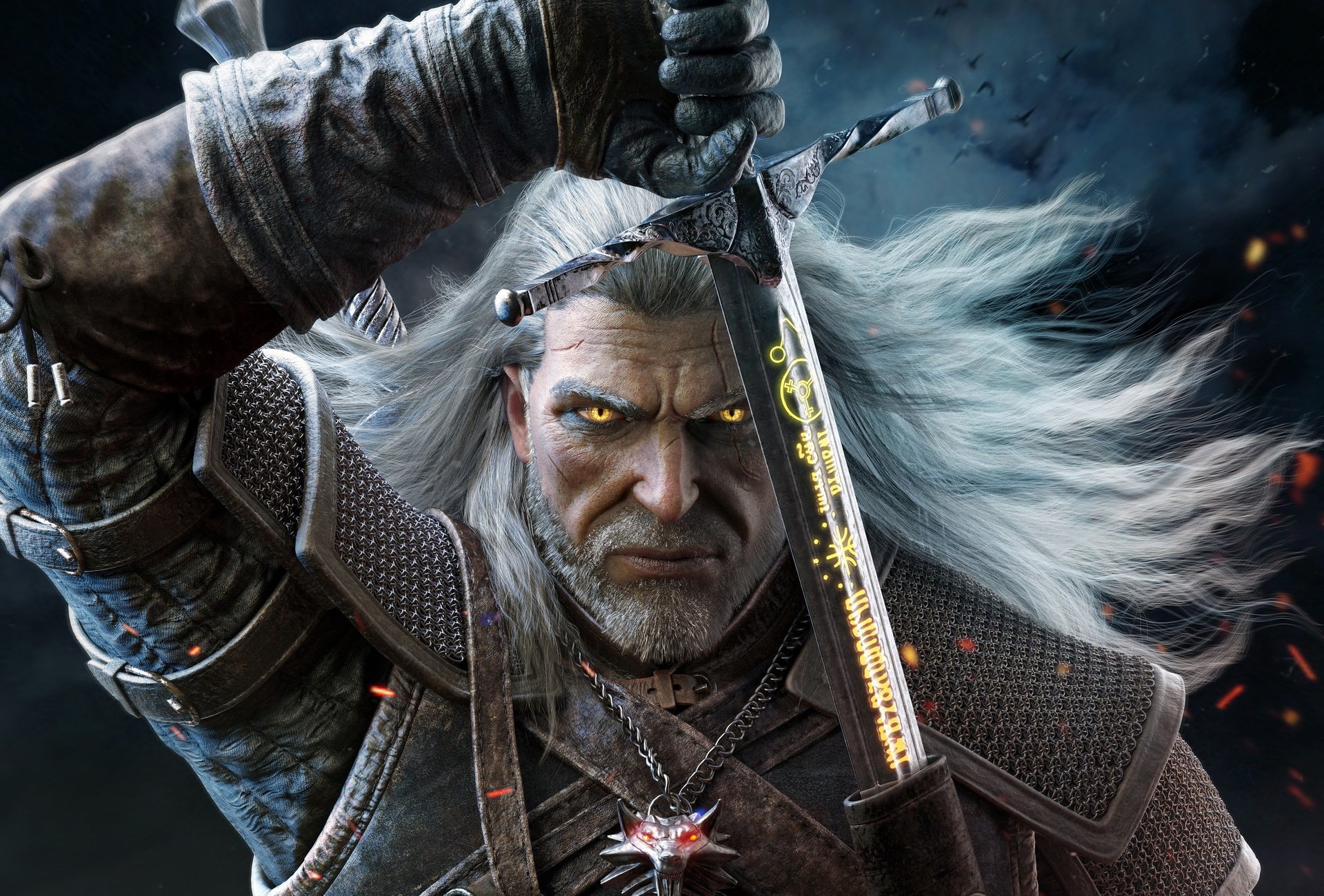 Witcher 3 Geralt Art - HD Wallpaper 