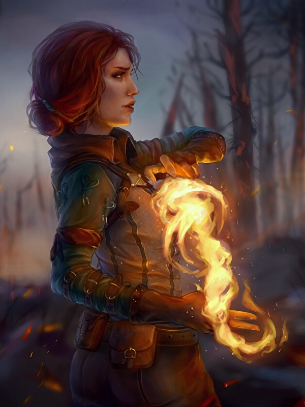 Fantasy Art Human Female Wizard - HD Wallpaper 