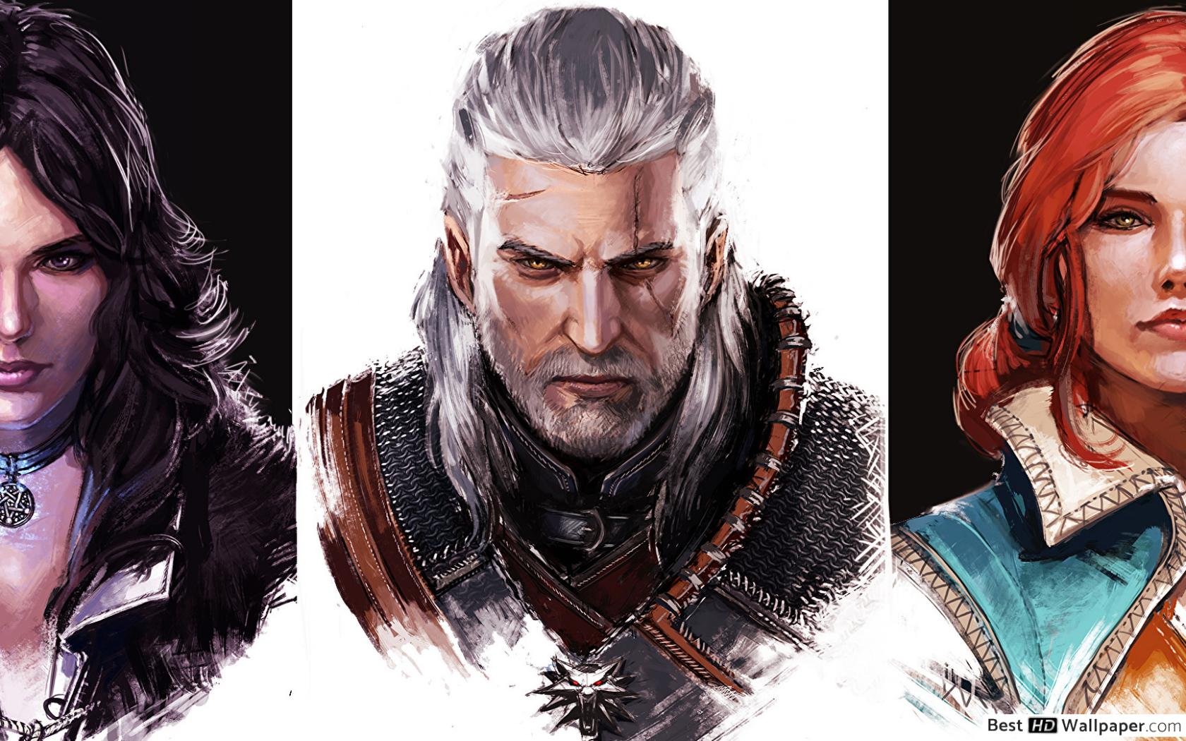 Geralt The Witcher Art - HD Wallpaper 