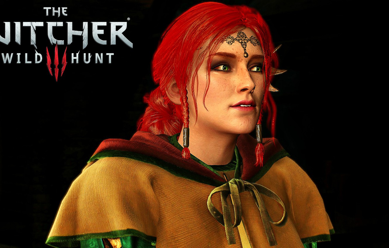 Photo Wallpaper Girl, Art, The Witcher, Triss Merigold, - Witcher Triss - HD Wallpaper 