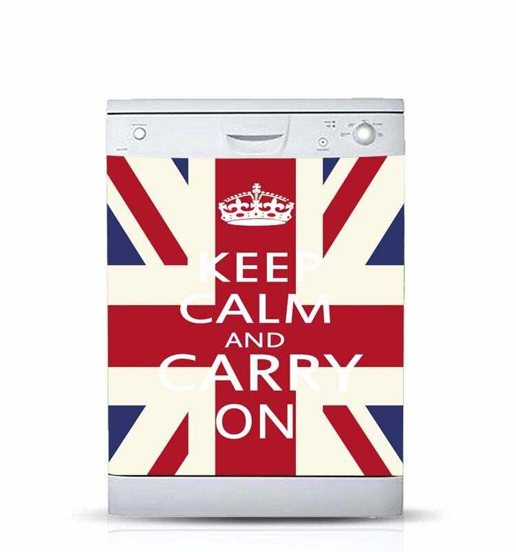 Wholesale 3d Dishwasher Refrigerator Freeze Door Sticker - Keep Calm And Carry - HD Wallpaper 