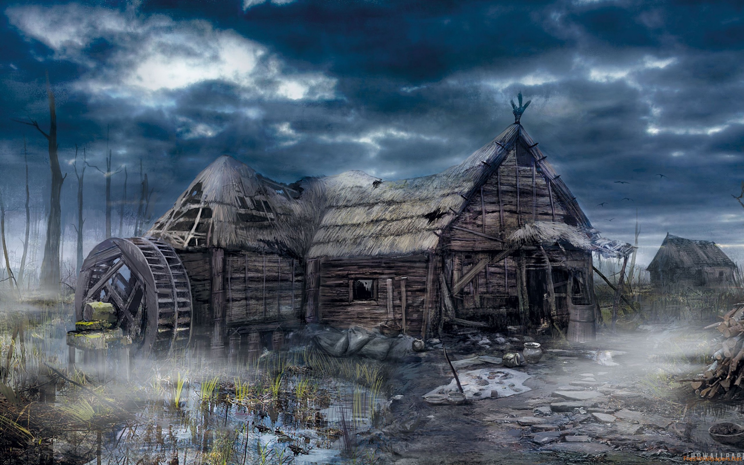 Wiedźmin 3 Concept Art - HD Wallpaper 