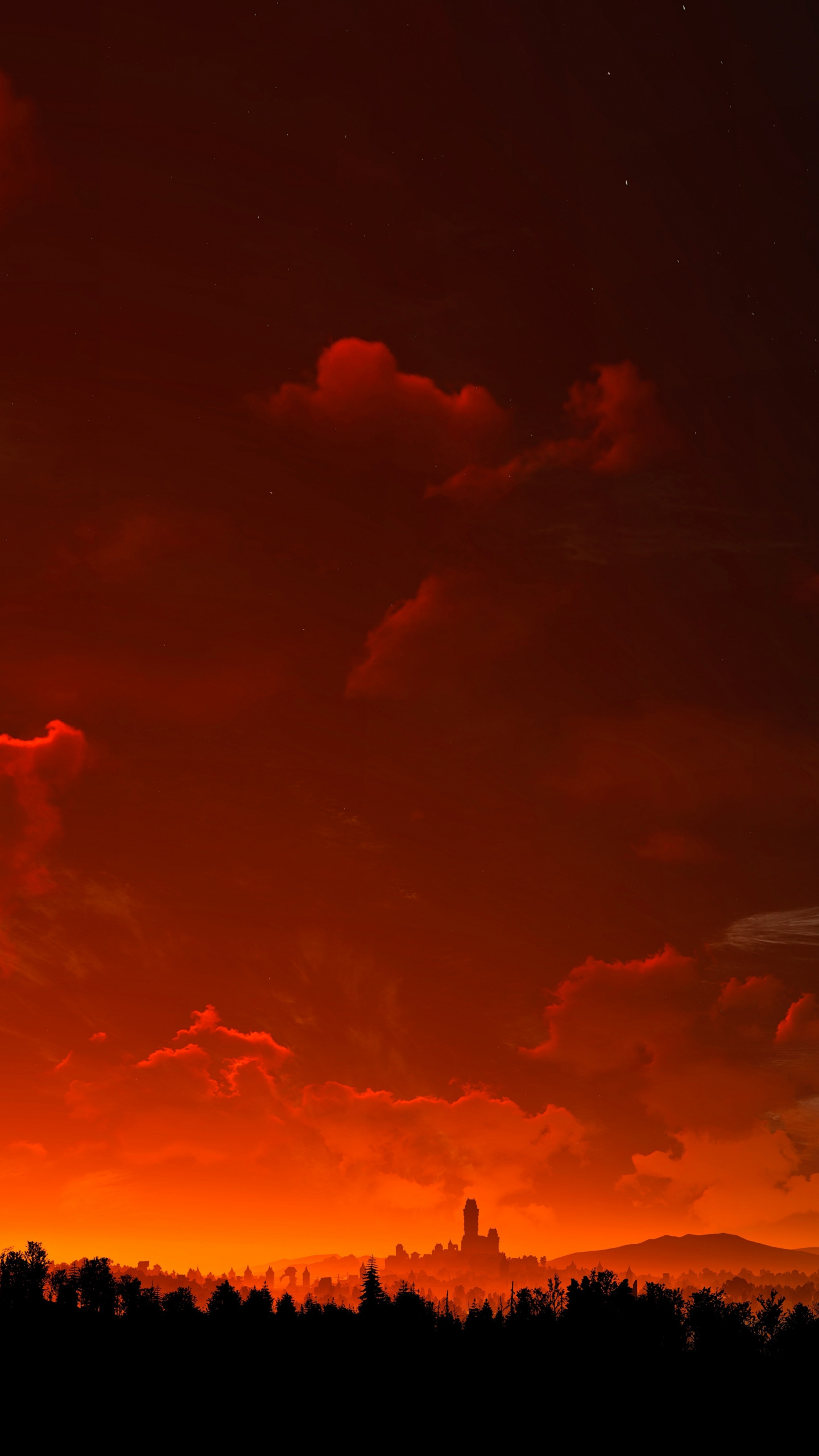 Clouds, Sunset, Sky, The Witcher - Witcher Wallpaper Iphone 7 - HD Wallpaper 