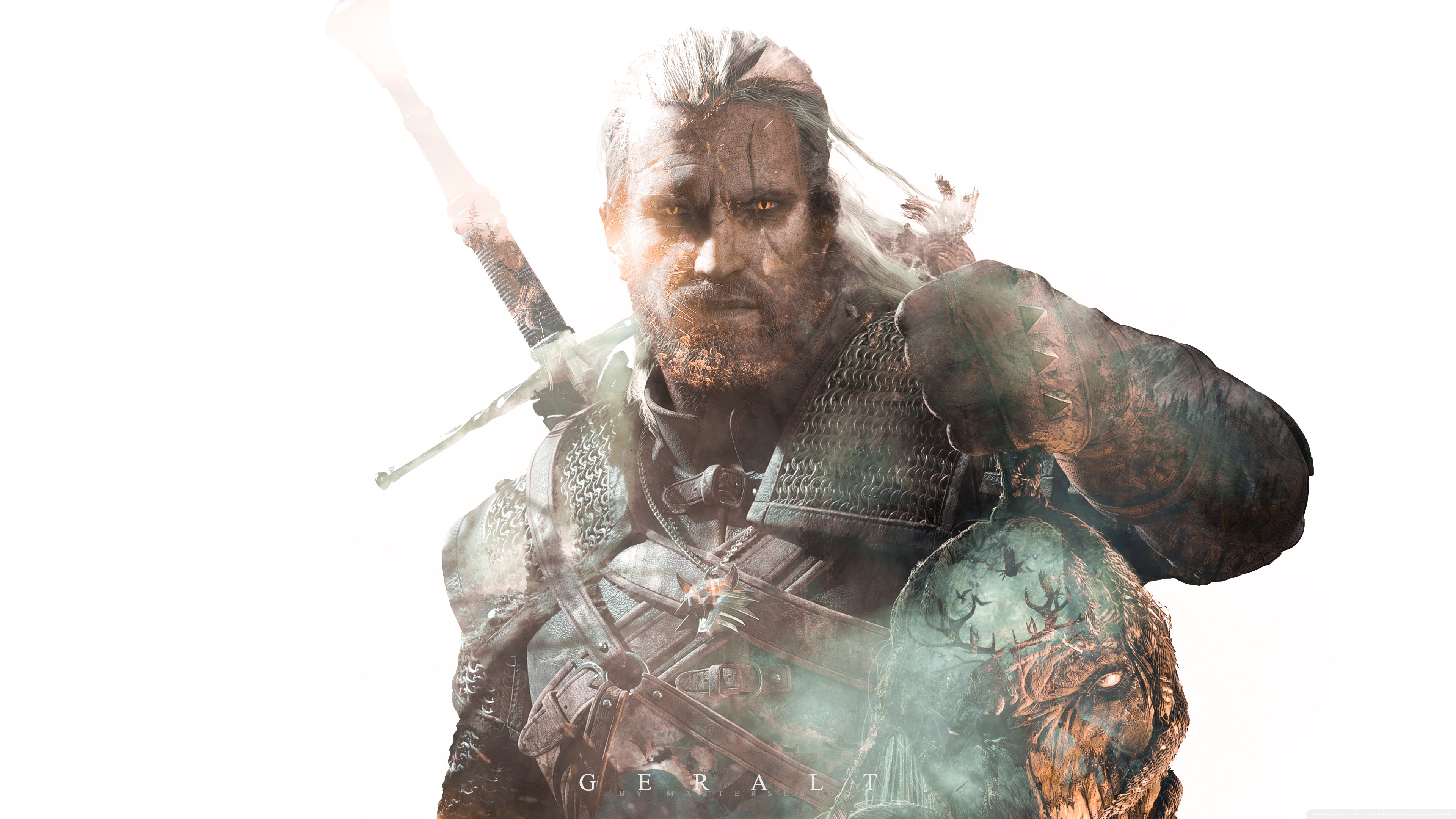 Geralt Of Rivia 4k - HD Wallpaper 