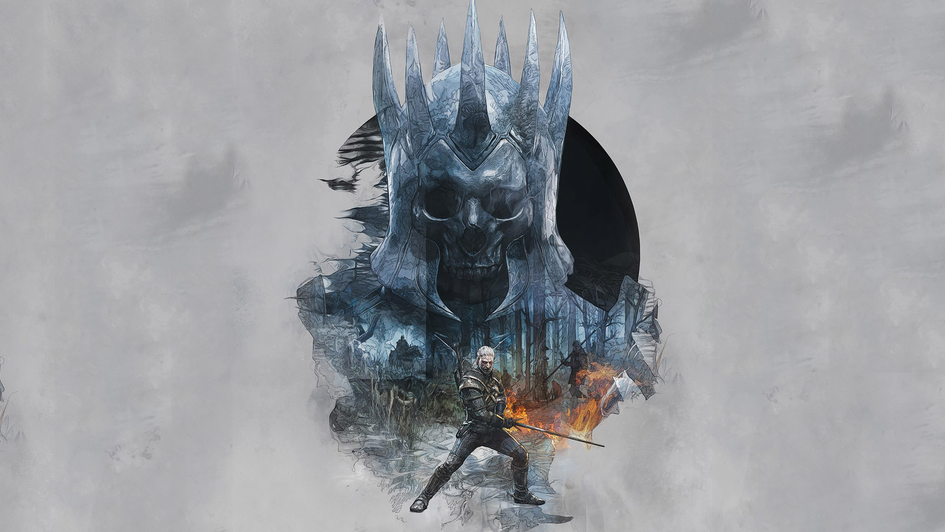 Free The Witcher 3 Wallpaper In - Witcher 3 Monsters Drawing - HD Wallpaper 