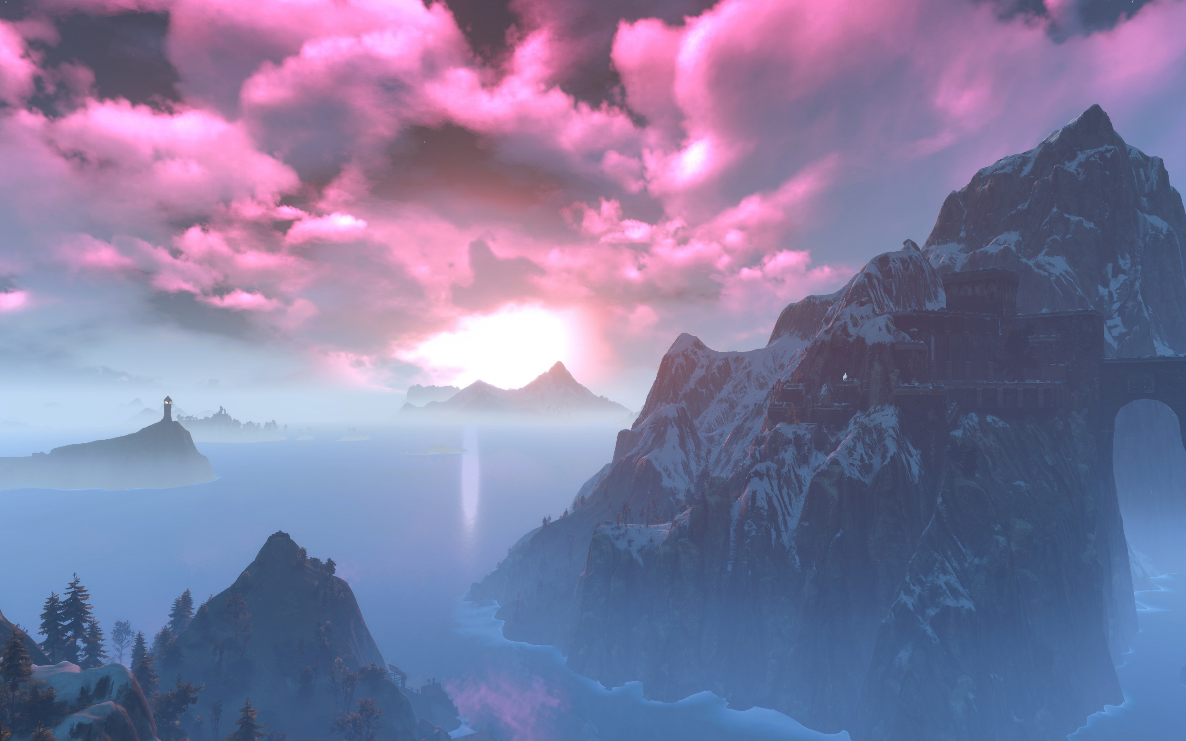 Mountains, The Witcher - Landscape Witcher 3 Wallpaper 4k - 3840x2400 Wallpaper Mountains, The Witcher - Landscape Witcher 3 Wallpaper 4k - 3840x2400 Wallpaper