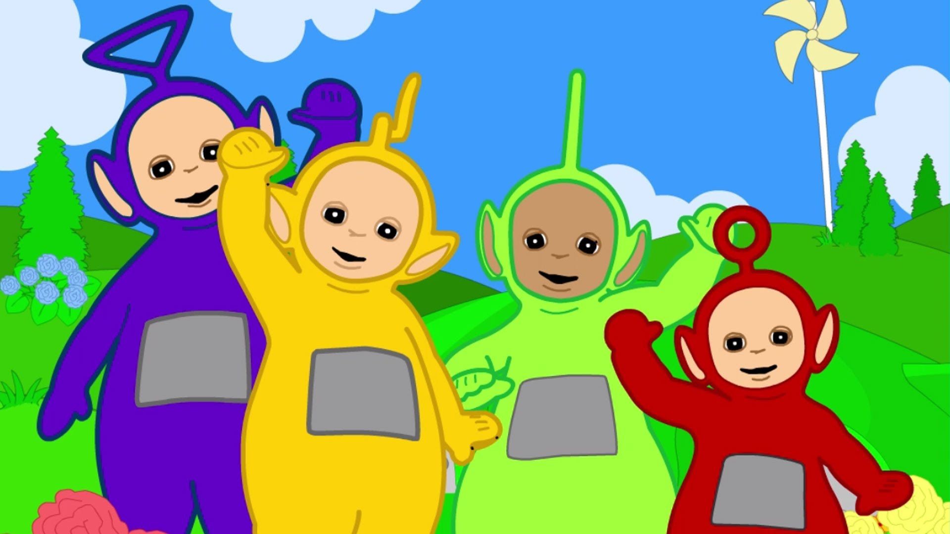 Teletubbies Desktop Wallpaper - Teletubbies Games Sliding Down The Hill - HD Wallpaper 