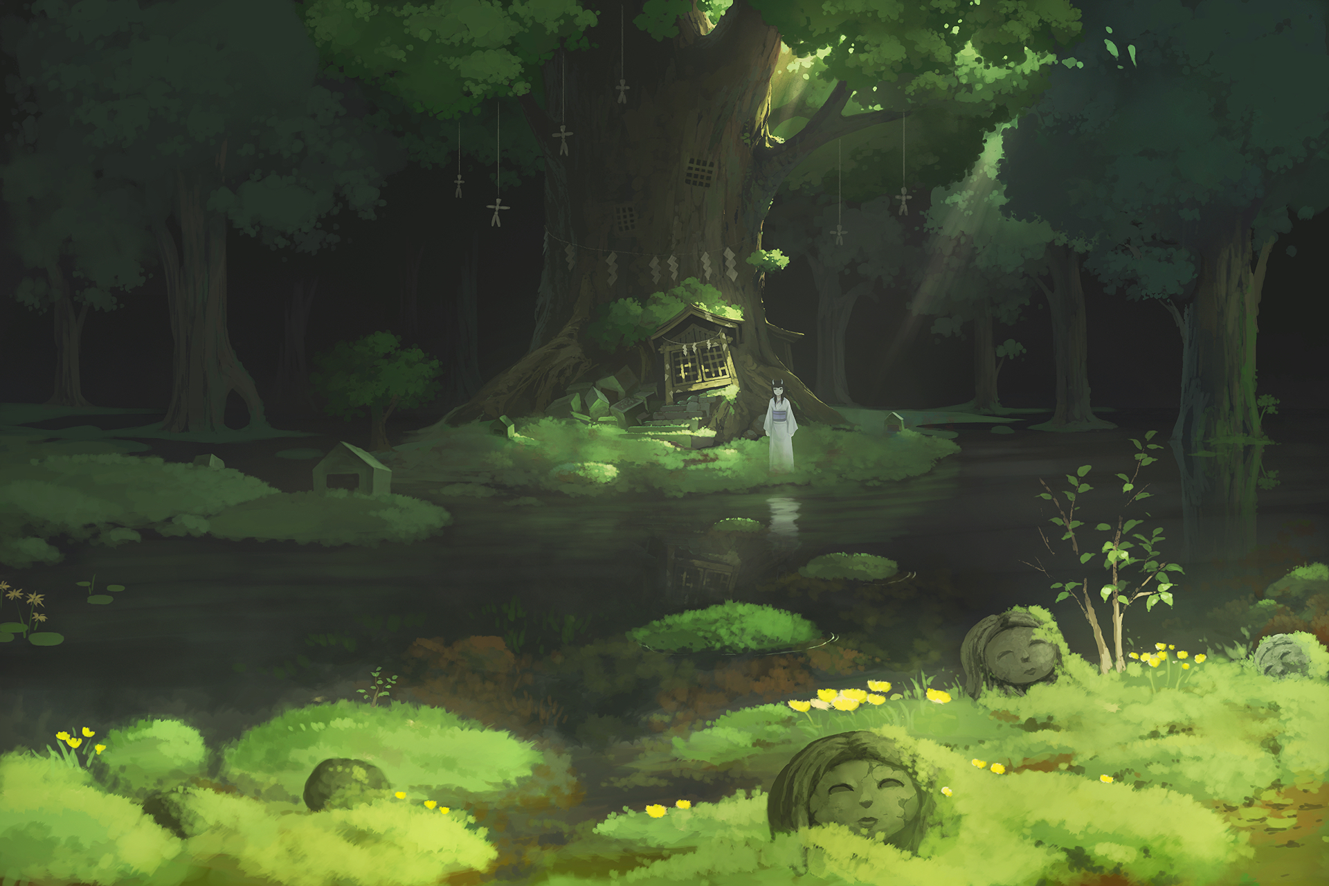 Treehouse Anime - HD Wallpaper 