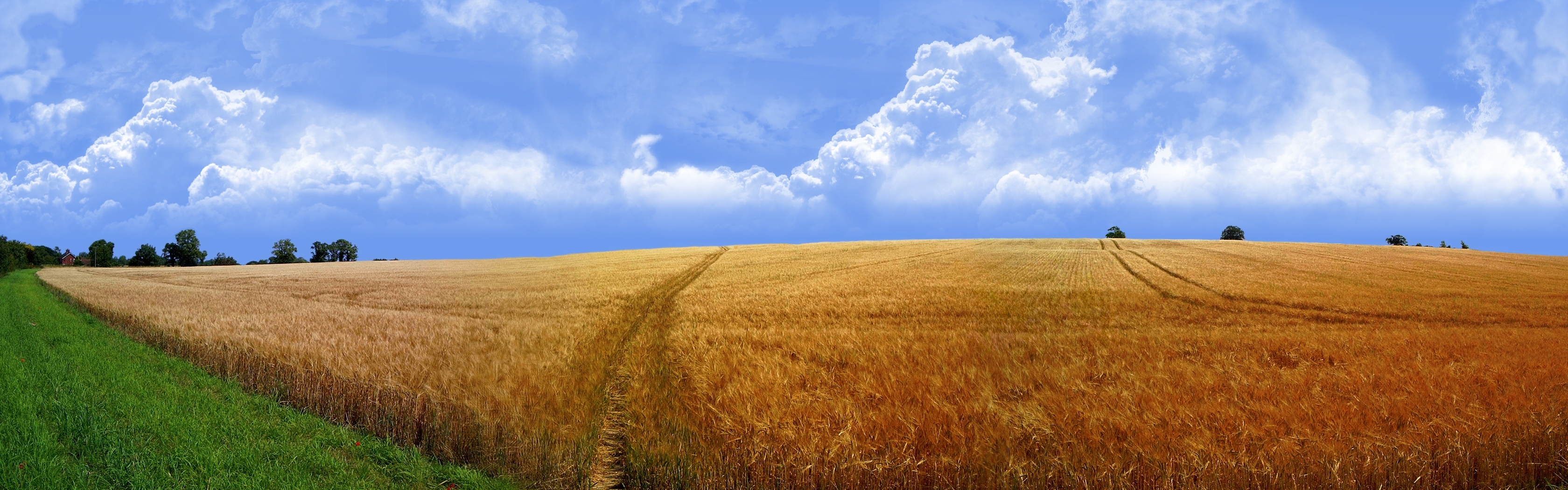 Clouds Landscapes Nature Fields Wallpaper - Landscape Photography - HD Wallpaper 