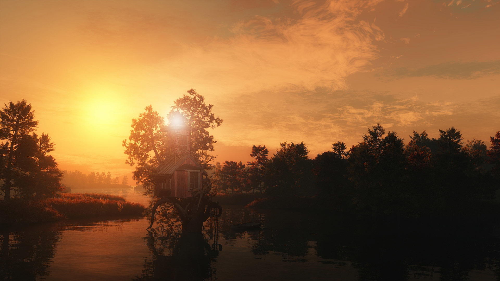 Treehouse Wallpaper - Tree - HD Wallpaper 