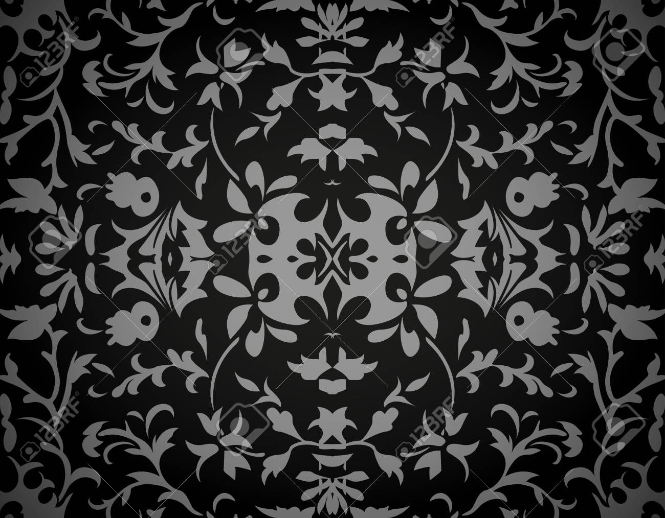 Abstract Damask Background, Vector, Illustration Illustration - Wallpaper - HD Wallpaper 