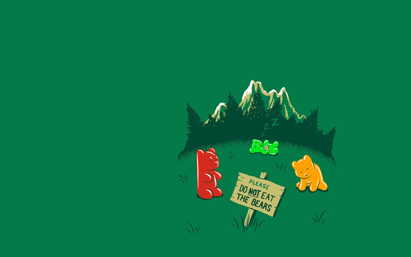 Funny Minimalist Desktop Background - HD Wallpaper 