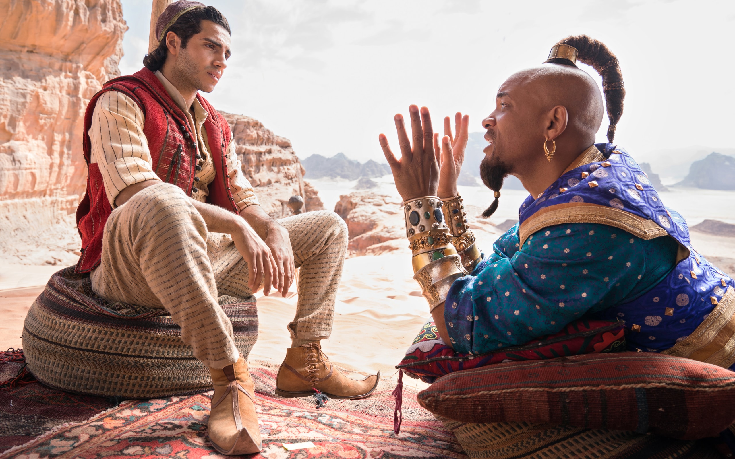 Photo Wallpaper Aladdin, Will Smith, Will Smith, Aladdin, - Aladdin Will Smith Genie - HD Wallpaper 