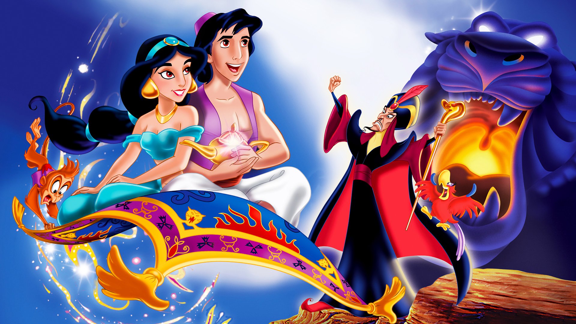 Aladdin Animated Movie - HD Wallpaper 