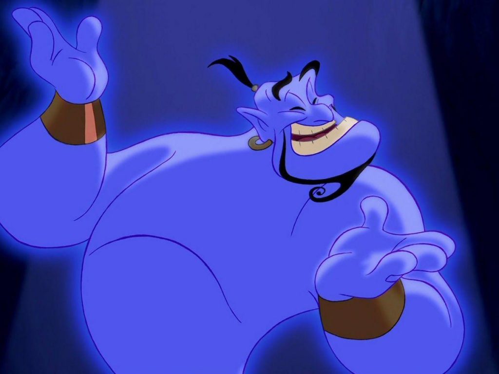 Genie From The Aladdin - HD Wallpaper 