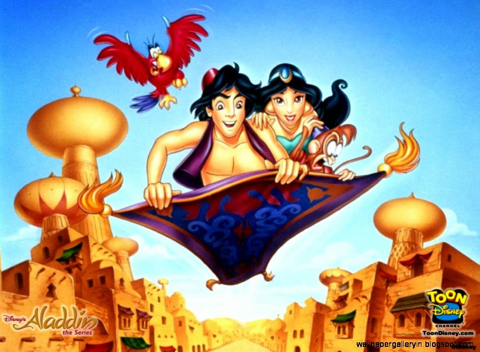 Cartoon Aladdin Wallpaper Wallpaperxy - Aladdin Cartoon - HD Wallpaper 