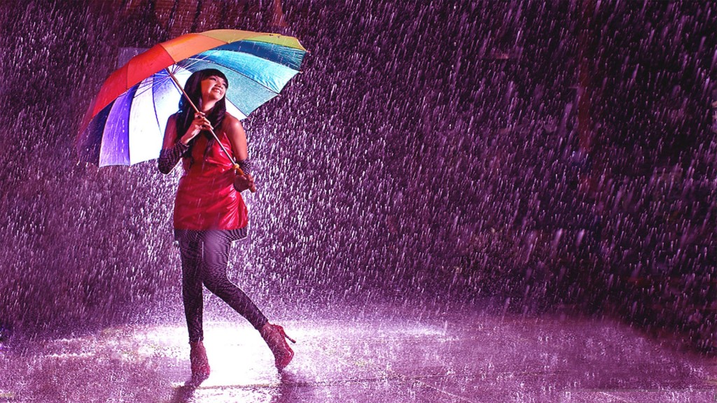 Rainy Wallpaper With Couple - HD Wallpaper 