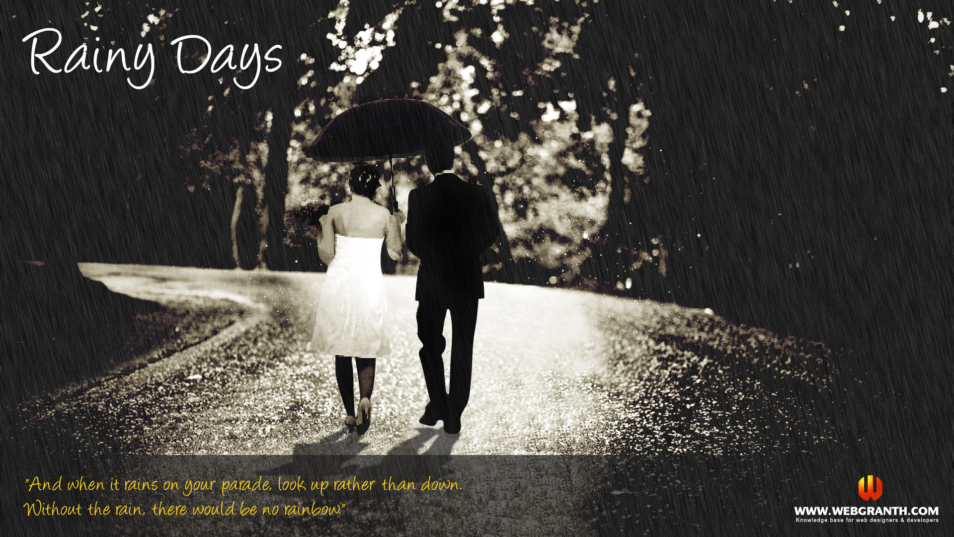 Rainy Day Picture - Rain In Love - HD Wallpaper 