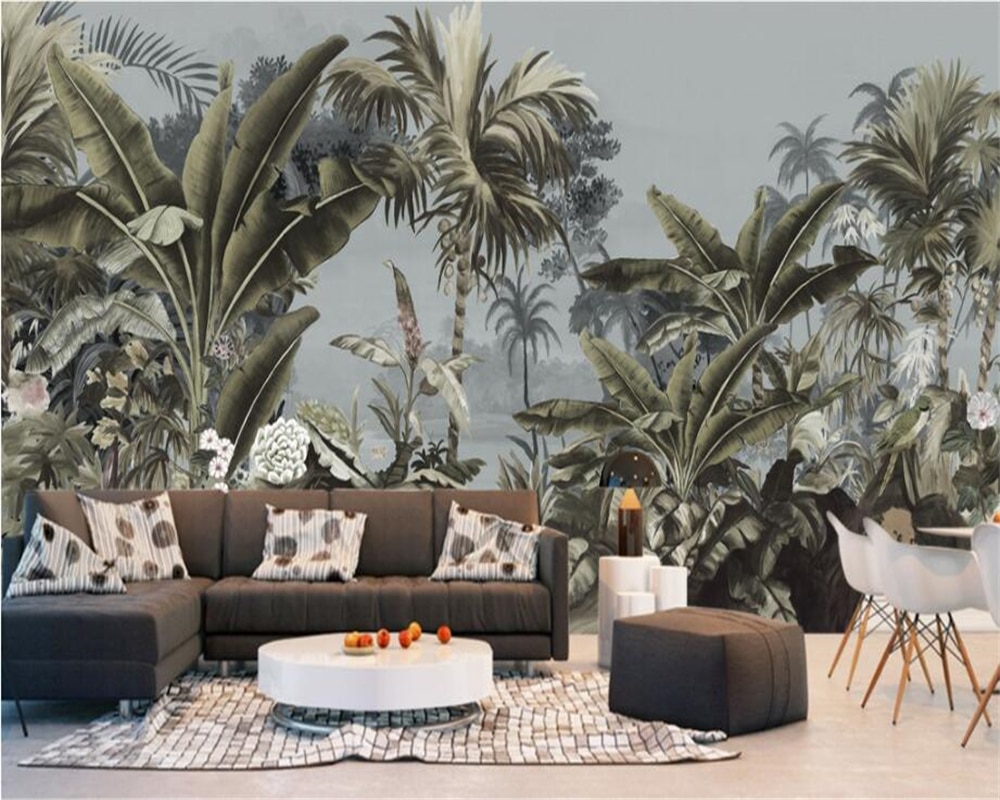 Tropical Forest Wallpaper Wall Mural - HD Wallpaper 