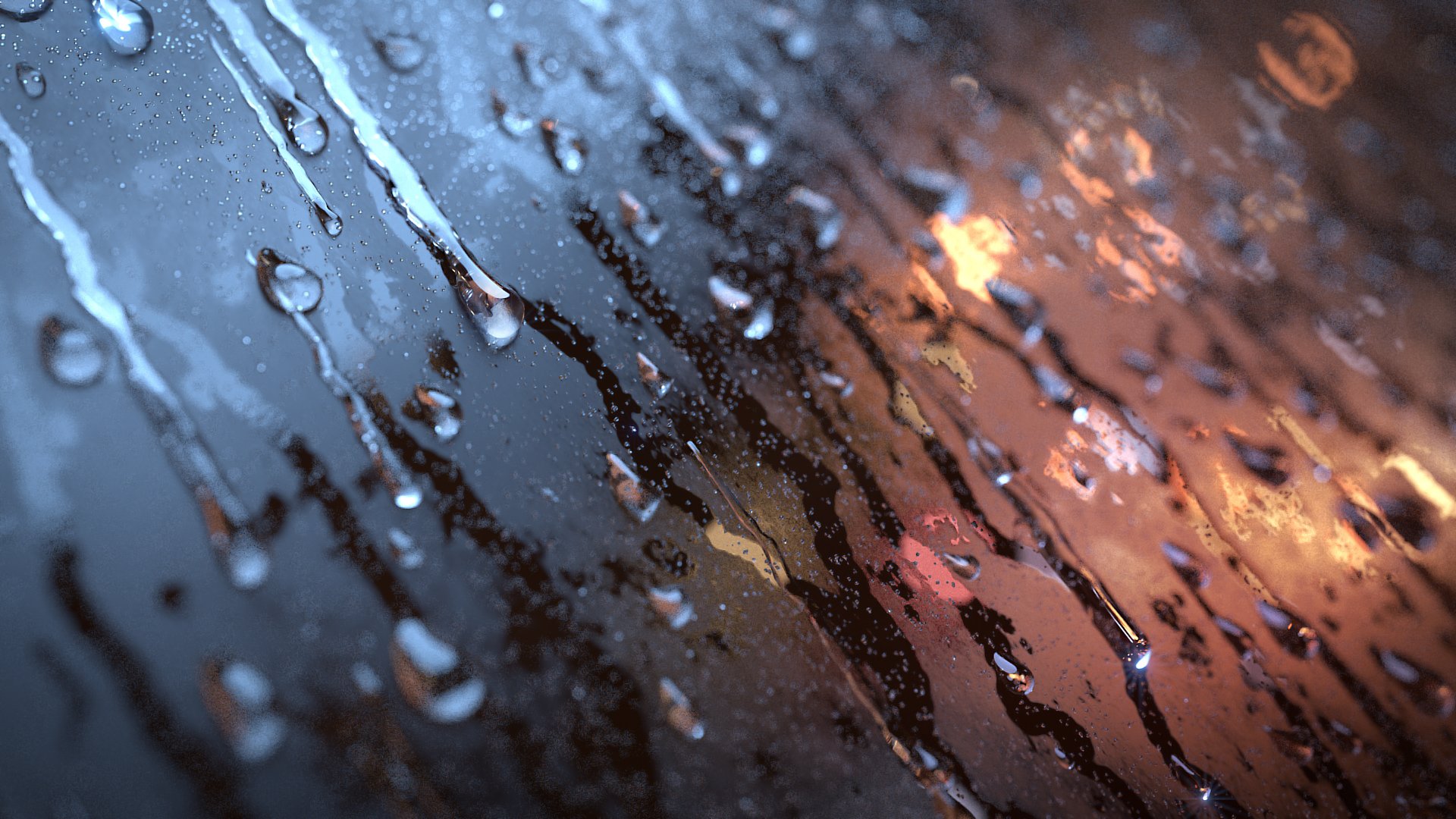 Rain On Window Blender - HD Wallpaper 