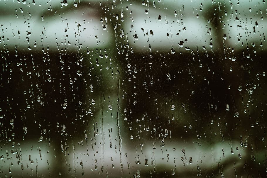 Rainy Window Pane Photo, Textures, Walls, Just Add - Rainy Posts - HD Wallpaper 