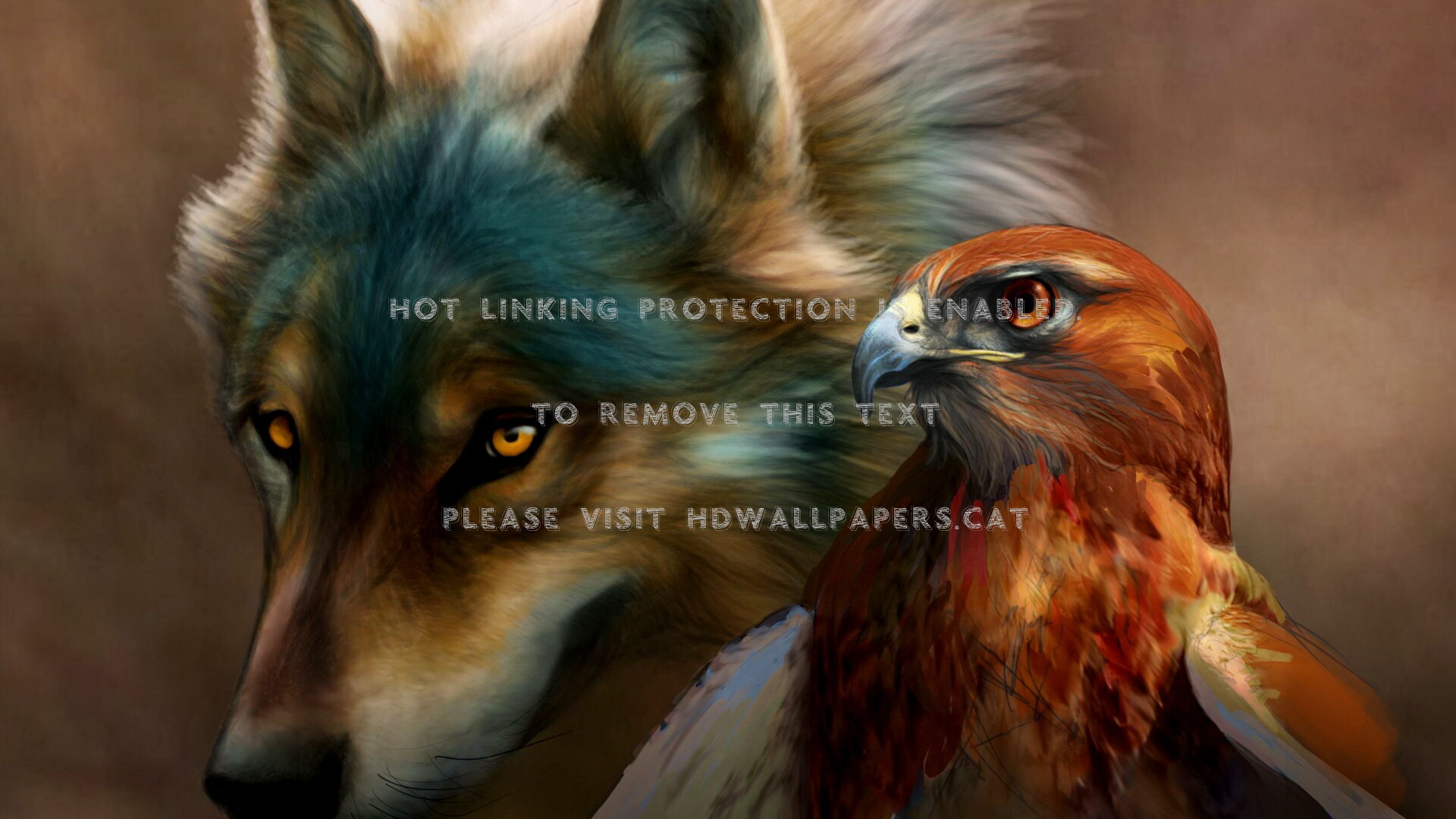 Wolf S Rain Wild Kite Fantasy Abstract - Hawk And The Wolf - HD Wallpaper 