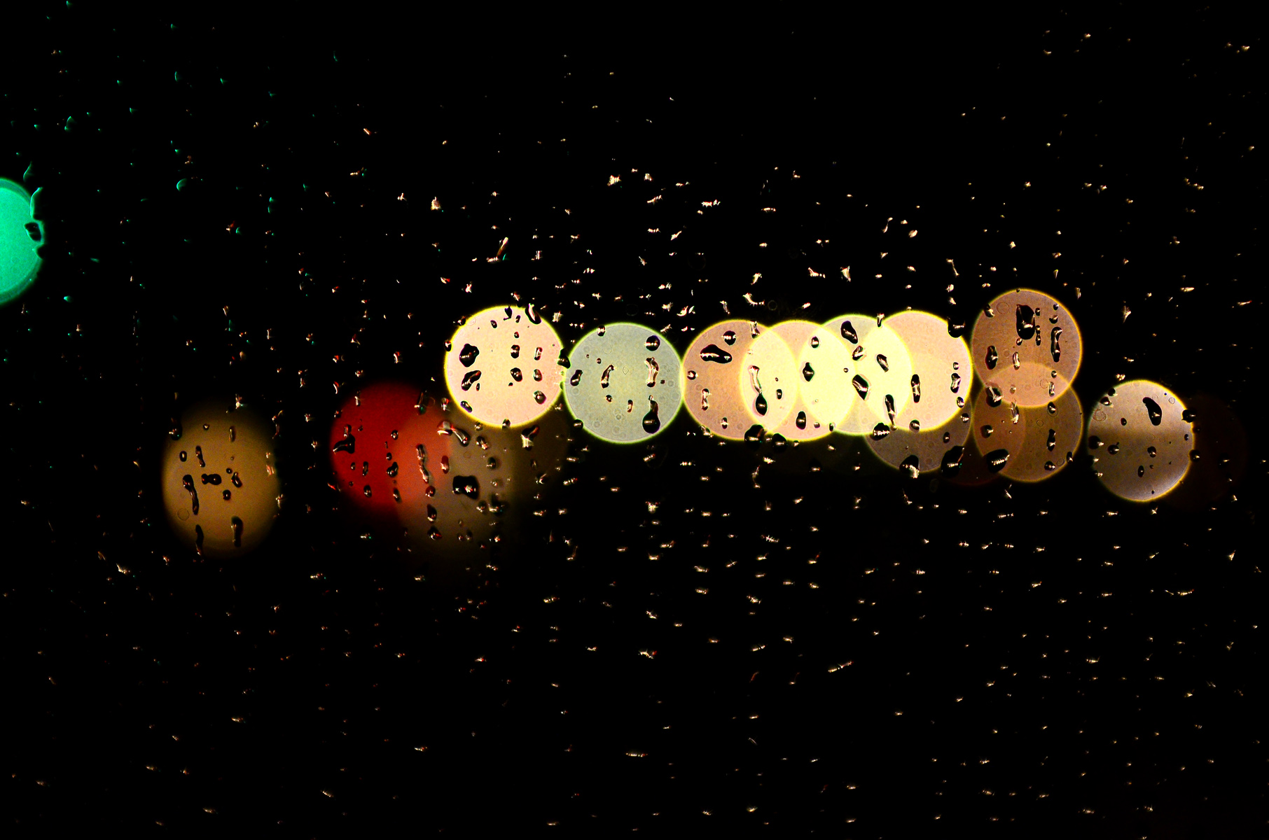 Rainy Night Backgrounds - Background Power Point Bokeh - HD Wallpaper 