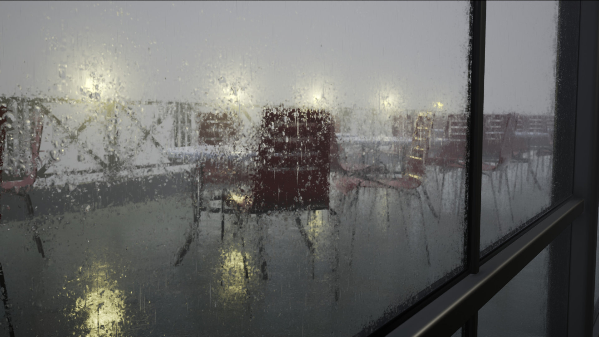 Animated Rain Waterdrop Material - HD Wallpaper 