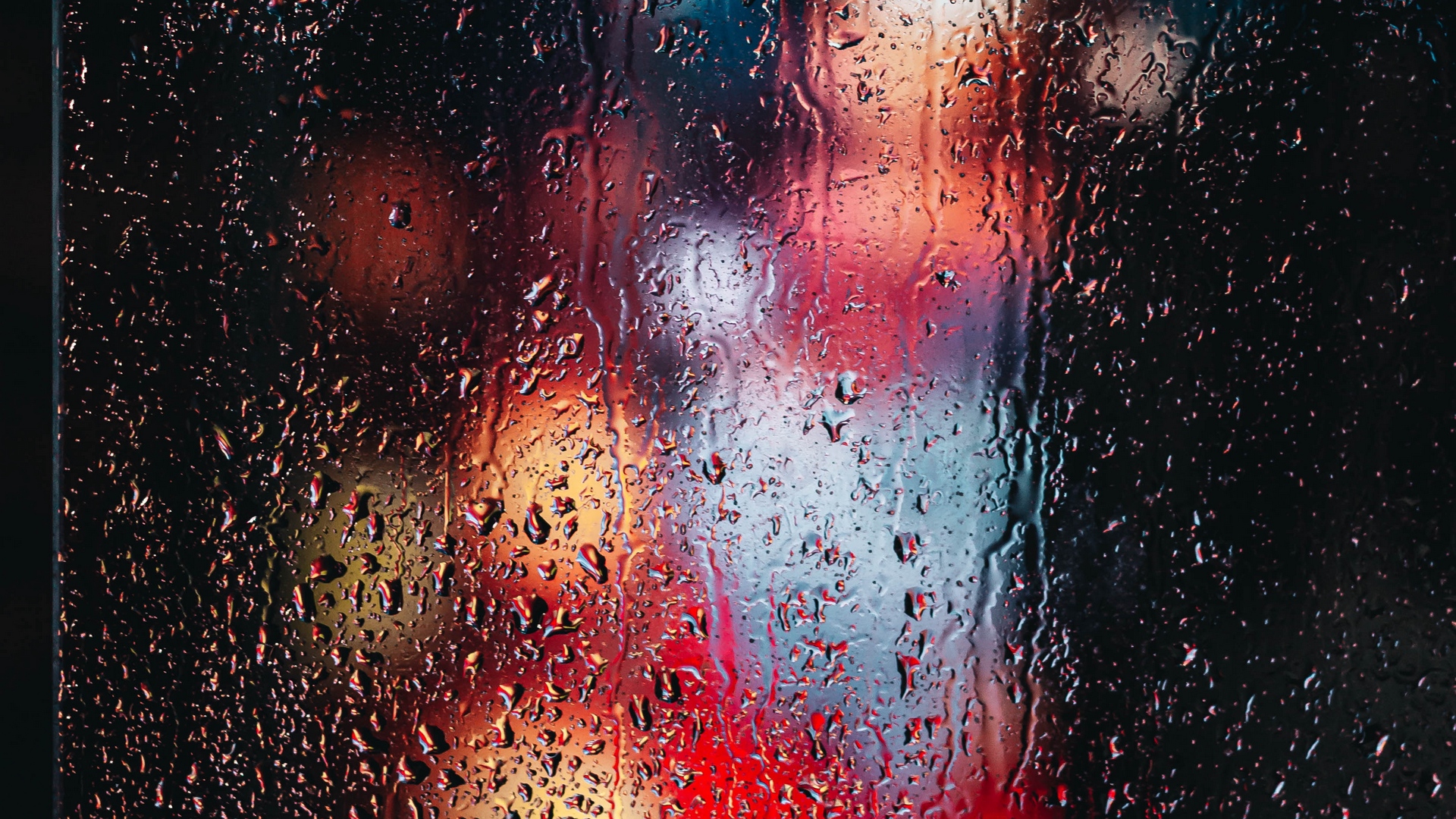 Wallpaper Glass, Wet, Macro, Drops, Rain - Wallpaper - HD Wallpaper 
