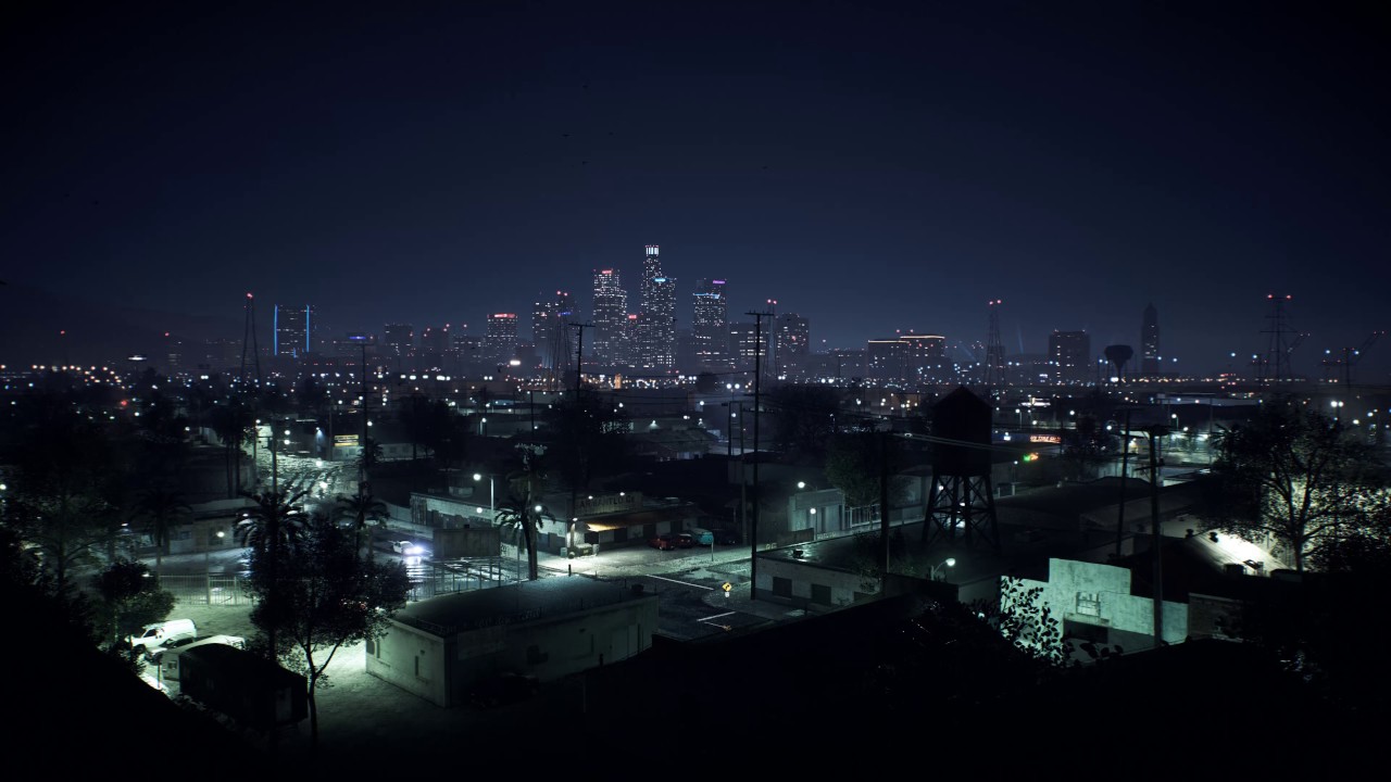 Night City View Rain - HD Wallpaper 