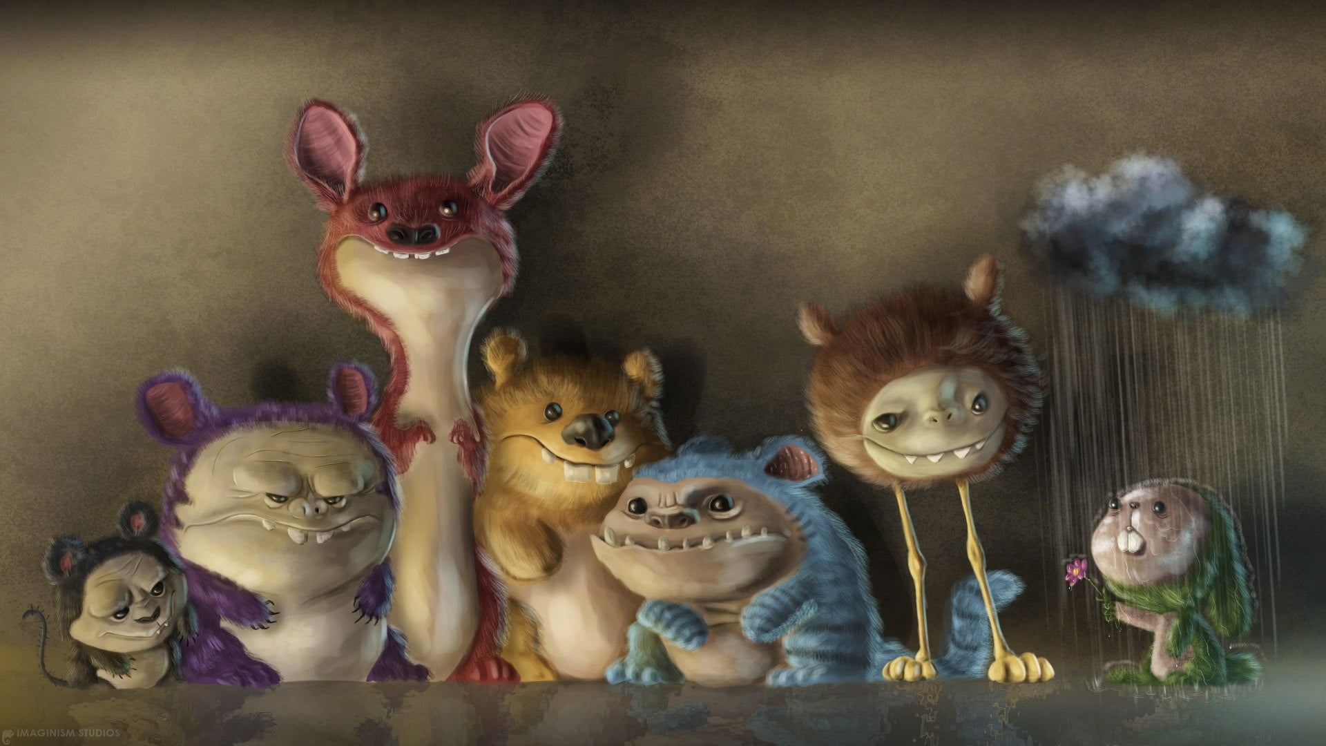 Cute Magical Creatures - HD Wallpaper 