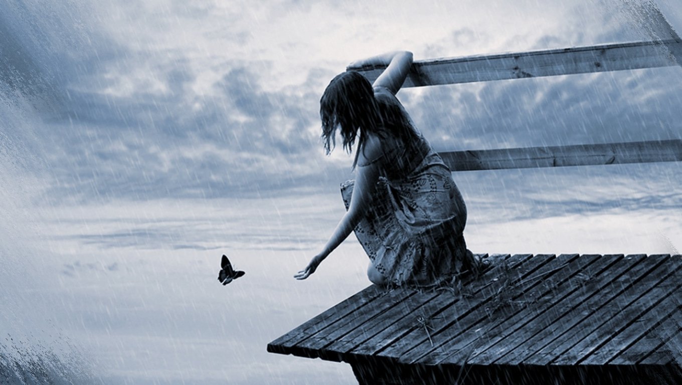 Feeling Sad Lonely - HD Wallpaper 