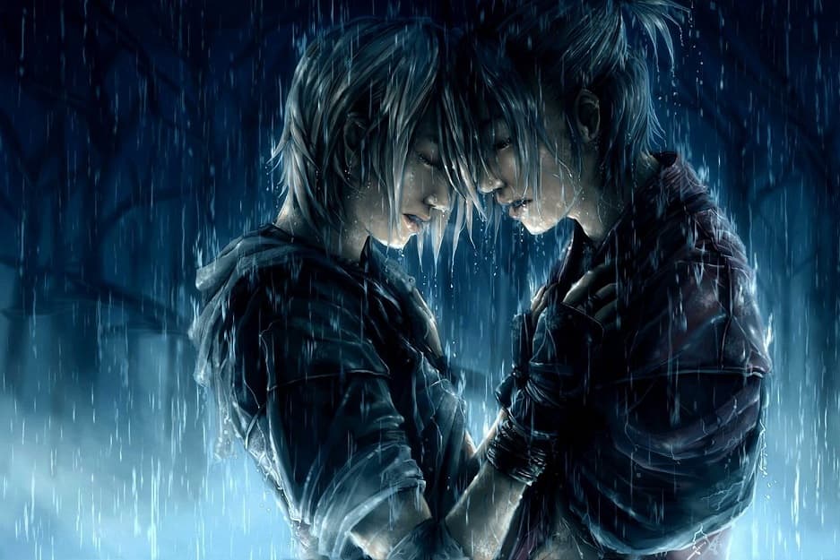 Love Hd Anime Couples - HD Wallpaper 