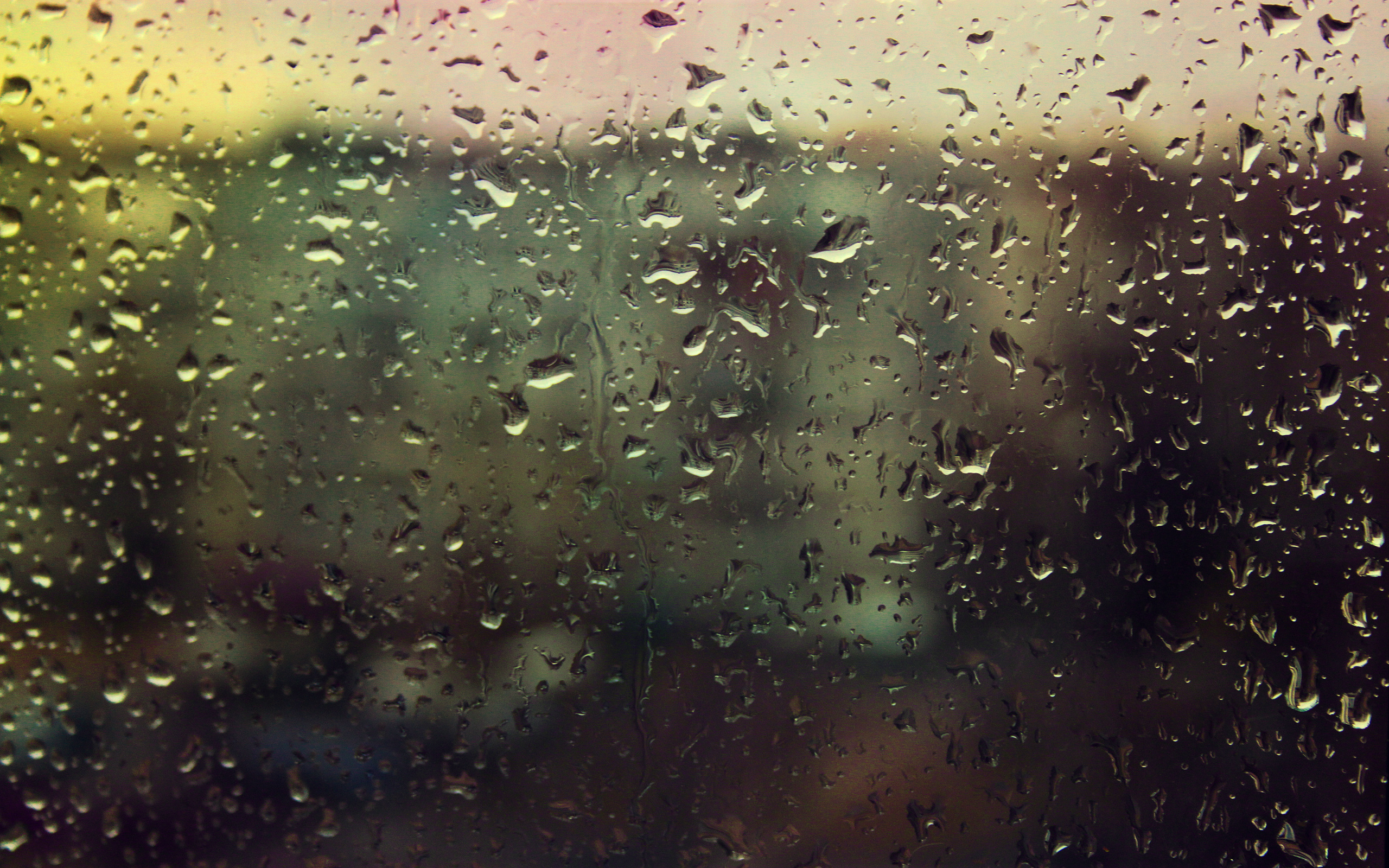 Rain Window Desktop Background - HD Wallpaper 