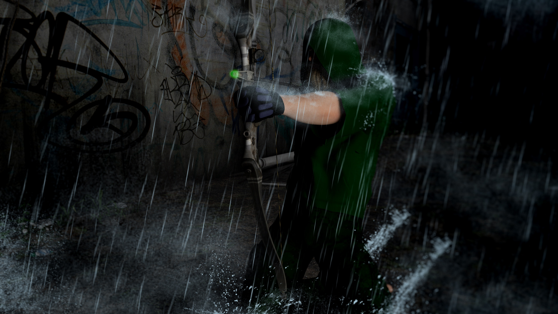 Android Wallpaper Green Arroe - HD Wallpaper 