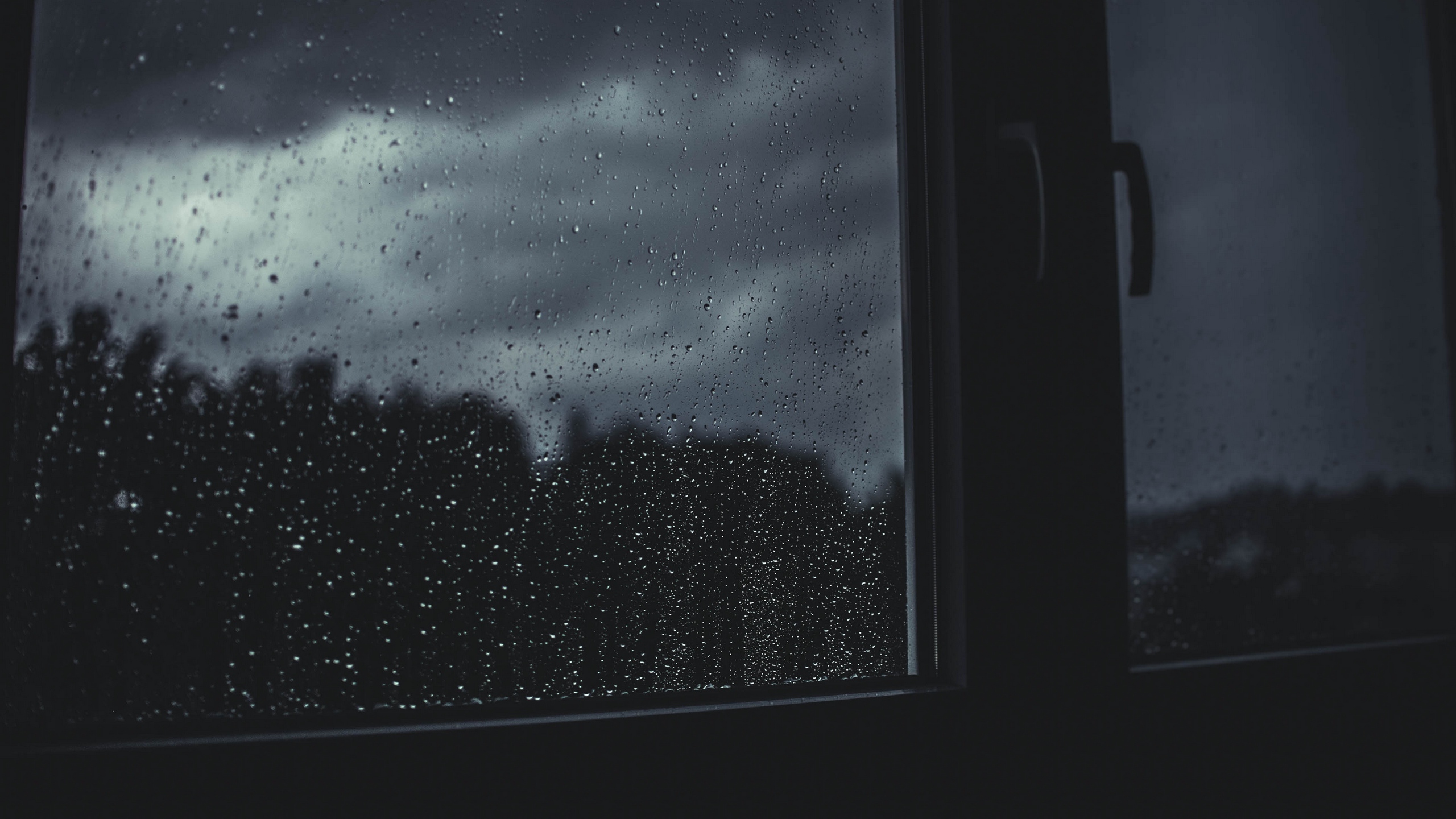 Wallpaper Of Window, Raindrops, Blur Background & Hd - Full Hd Window Background - HD Wallpaper 