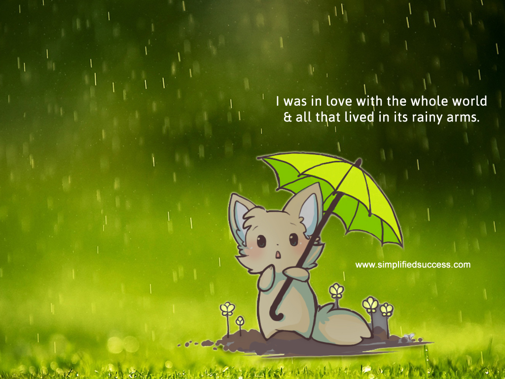 Download Happy Rainy Day Wallpaper Tags Rainy Day Creative - Cute Happy  Rainy Day - 1024x768 Wallpaper 