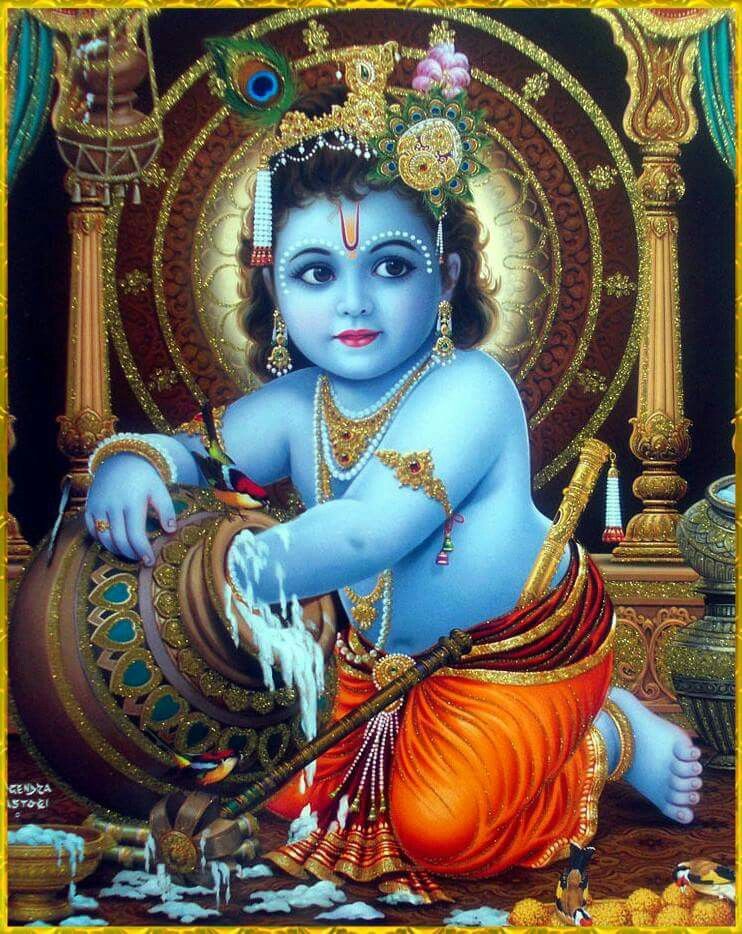 Bal Krishna Eating Makhan - 742x934 Wallpaper Bal Krishna Eating Makhan - 742x934 Wallpaper