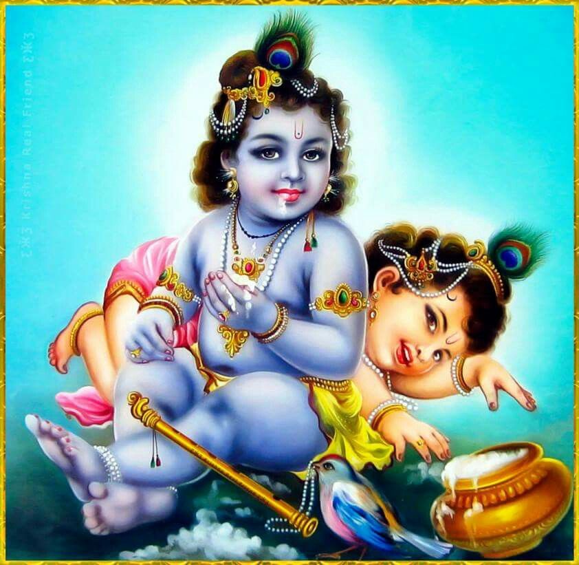 Baby Krishna Image With Krishn Lila - Cute Whatsapp Dp Images Hd - 842x821  Wallpaper 